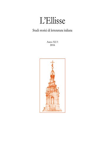9788891316011: L'ellisse, 11/1 - 2016: Studi Storici Di Letteratura Italiana