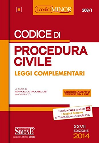 Stock image for Codice di procedura civile. Leggi complementari. Ediz. minor for sale by medimops