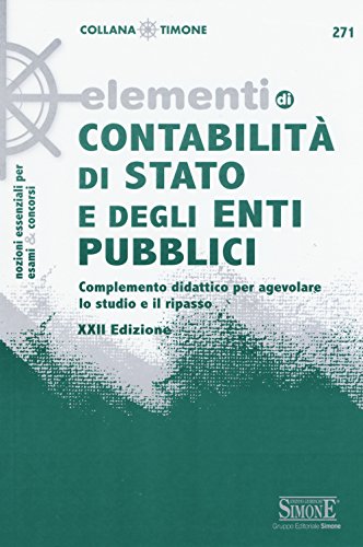 9788891408686: Elementi di contabilit di Stato e degli enti pubblici