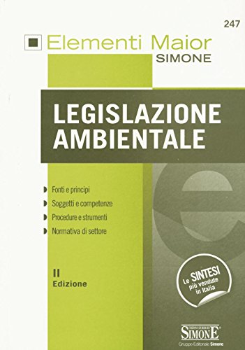 Stock image for LEGISLAZIONE AMBIENTALE ELEMENTI MAIOR for sale by libreriauniversitaria.it