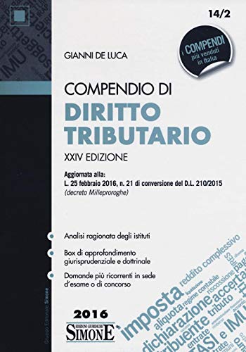 Stock image for Compendio di diritto tributario De Luca, Gianni for sale by Copernicolibri