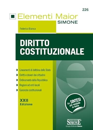 Beispielbild fr Federico Bianca - Diritto Costituzionale (1 BOOKS) zum Verkauf von medimops