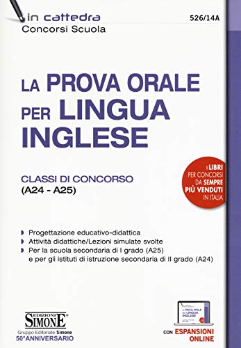 9788891419156: La prova orale per lingua inglese. Classi di concorso (A24 - A25). Con espansione online