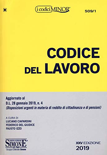 Beispielbild fr Codice Del Lavoro zum Verkauf von Buchpark