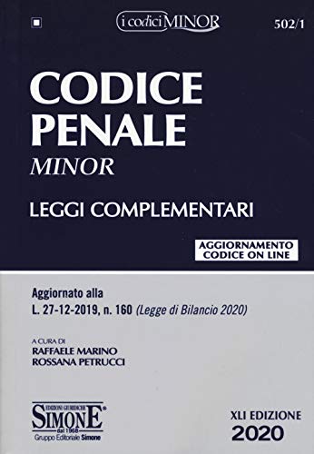 Imagen de archivo de Codice penale e leggi complementari. Ediz. minor. Con Contenuto digitale per accesso on line Marino, R. and Petrucci, R. a la venta por Copernicolibri