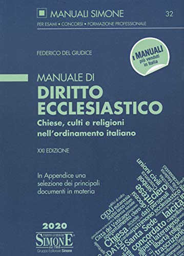 Beispielbild fr MANUALE DI DIRITTO ECCLESIASTICO. CHIESE, CULTI E RELIGIONI NELL`ORDIN zum Verkauf von Buchpark