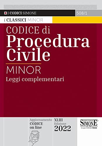 9788891430878: Codice di procedura civile. Leggi complementari. Ediz. minor