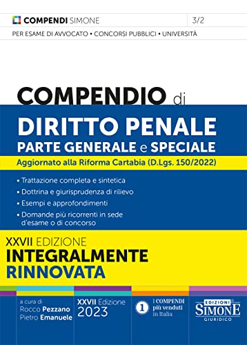 9788891435415: Compendio di Diritto Penale - Parte generale e speciale