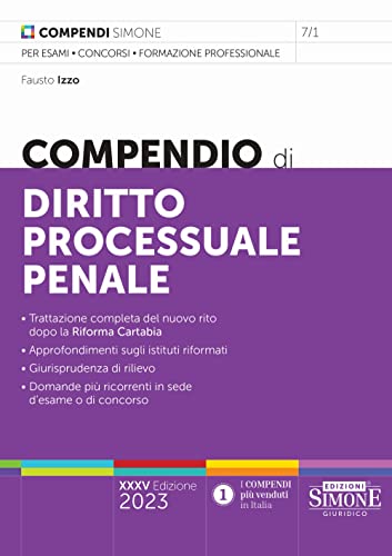 Beispielbild fr Compendio di Diritto Processuale Penale (ita) zum Verkauf von Brook Bookstore