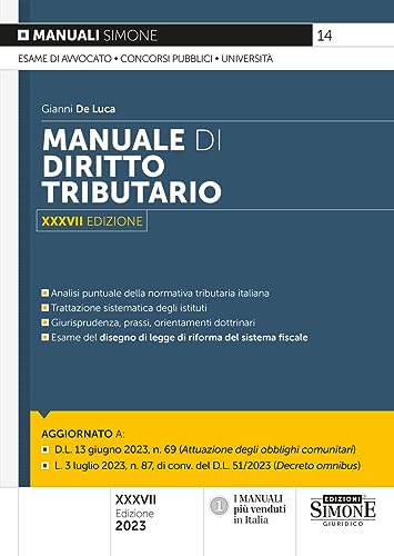 Beispielbild fr Manuale di diritto tributario (Manuali) zum Verkauf von libreriauniversitaria.it