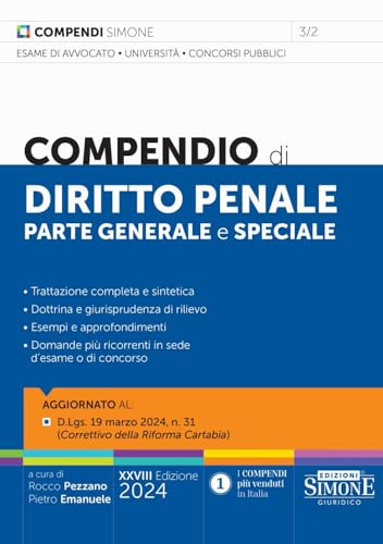 9788891438478: Compendio di diritto penale. Parte generale e speciale