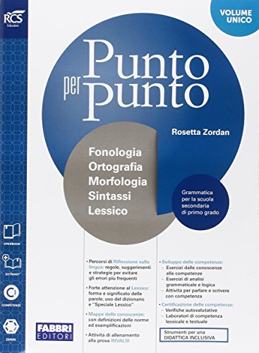 9788891520562: Punto per punto. Morfologia-Extrakit-Openbook-Comunicazione-Lessico-Mappe. Per la Scuola media. Con e-book. Con espansione online