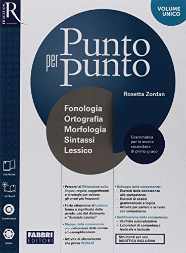 9788891539069: Punto per punto. Comunicazione e scrittura-Morfologia. Con Quaderno operativo, Speciale Lessico, Mappe illustrate, Esame di Stato. Per la Scuola media. Con ebook. Con espansione online