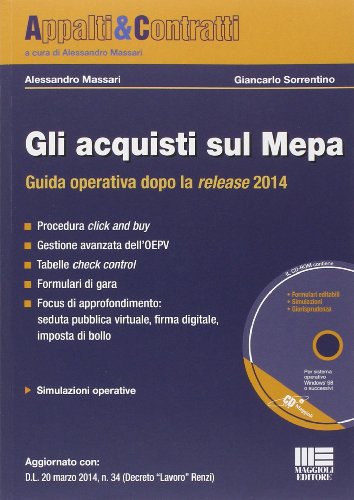 Imagen de archivo de Gli acquisti sul MEPA. Con CD-ROM a la venta por medimops