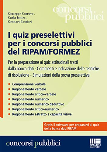 9788891604941: I quiz preselettivi per i concorsi pubblici del RIPAM/FORMEZ