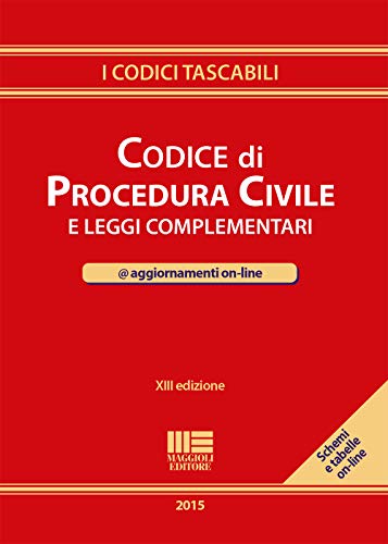 9788891610027: Codice di procedura civile e leggi complementari (I codici tascabili)