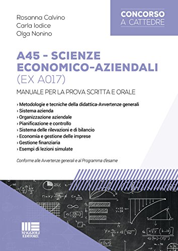 9788891614636: A45 scienze economico-aziendali (ex A017)