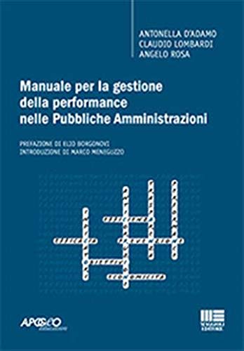 Stock image for Manuale gestione performance pubbl.amm. for sale by libreriauniversitaria.it