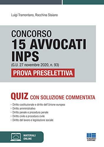 Beispielbild fr 15 avvocati inps quiz prova preselettiva zum Verkauf von Buchpark