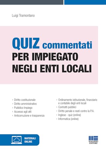 Beispielbild fr Quiz commentati concorsi enti locali zum Verkauf von medimops