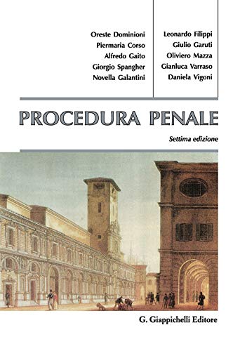 9788892130227: Procedura penale