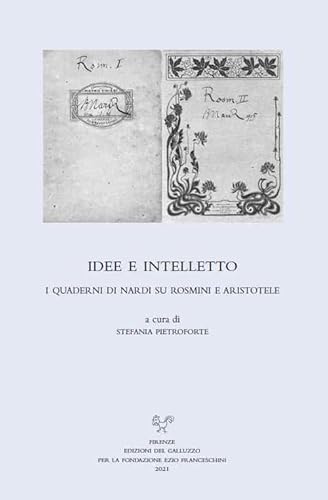 Stock image for Idee e intelletto : i quaderni di Nardi su Rosmini e Aristotele for sale by Libreria gi Nardecchia s.r.l.