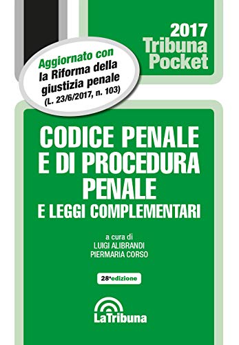 9788893173865: Codice penale e di procedura penale e leggi complementari (Tribuna pocket)