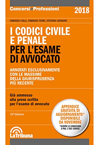 Stock image for I codici civile e penale. Per l'esame di avvocato for sale by medimops