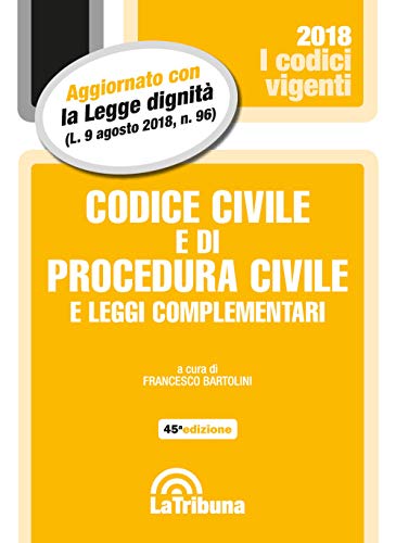 Beispielbild fr Codice civile e di procedura civile e leggi complementari zum Verkauf von medimops