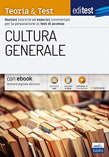 Imagen de archivo de CULTURA GENERALE: Nozioni teoriche ed esercizi commentati per la preparazione ai test di accesso a la venta por medimops