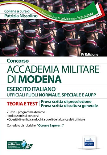 Beispielbild fr Concorso Accademia Militare di Modena ufficiali esercito italiano. Teoria e test per la prova scritt zum Verkauf von medimops