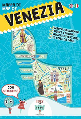 9788894055832: Mappa di Venezia illustrata. Con adesivi. Ediz. italiana e inglese
