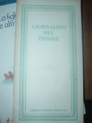 9788895421643: Giornalino del priore (Mezzo scudo)