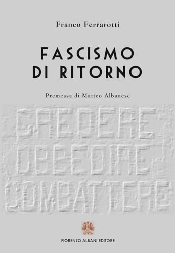 Imagen de archivo de Fascismo di ritorno a la venta por libreriauniversitaria.it