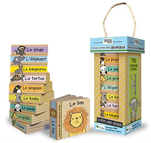 9788896045596: Les mini-livres des animaux: Le panda, le koala, l'alligator, le kangourou, l'lphant, le pingouin, le lion, le singe, la girafe, la tortue