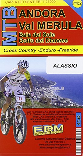 9788896107584: MTB-3 Andora. Carte sentieri di Liguria per mountain bike MTB VTT