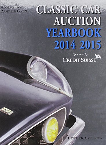 Immagine stock per Classic car auction 2014-2015 yearbook