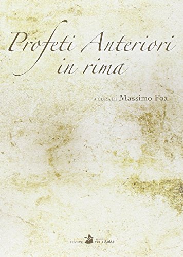 Stock image for Profeti anteriori in rima for sale by Revaluation Books