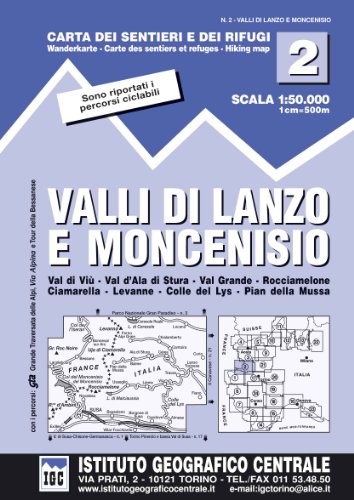 Stock image for IGC Italien 1 : 50 000 Wanderkarte 02 Valli di Lanzo for sale by Blackwell's