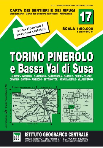 Stock image for IGC Italien 1 : 50 000 Wanderkarte 17 Torino Pinerol for sale by libreriauniversitaria.it