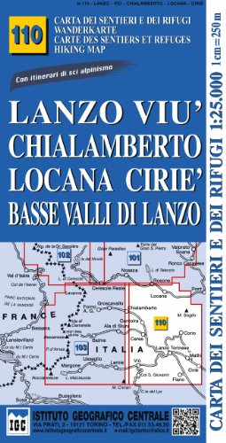 Stock image for IGC Italien 1 : 25 000 Wanderkarte 110 Chialamberto for sale by Blackwell's