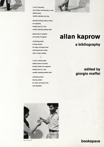 9788896501795: Allan Kaprow. A bibliography (Bookspace)