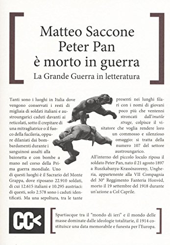 Stock image for Peter Pan  morto in guerra. La grande guerra in letteratura for sale by medimops