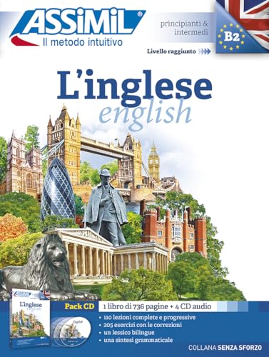 Stock image for Assimil L'inglese - Learn English for Italian Speakers - Book + 4 Audio CDs (Italian Edition) for sale by Gallix