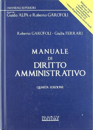 9788896814482: Manuale di diritto amministrativo (I manuali superiori)
