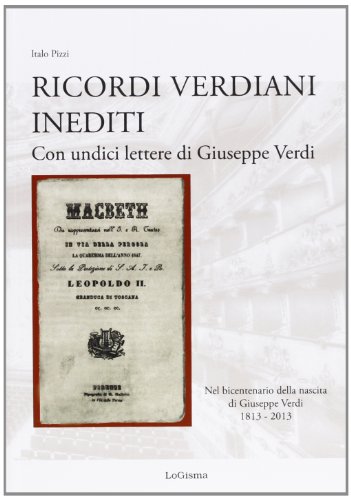 9788897530336: Ricordi verdiani inediti. Con undici lettere di Giuseppe Verdi (Biblioteca dell'Accademia Florentia Mater)