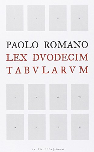 9788897928263: Lex duodecim tabularum (Secreta)
