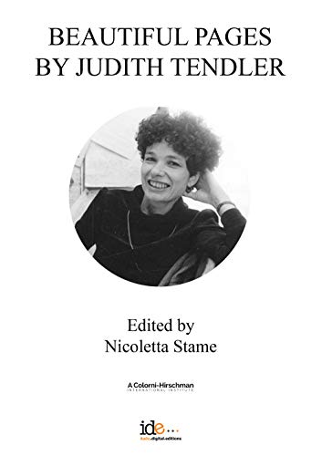 Imagen de archivo de Beautiful pages by Judith Tendler: Edited by Nicoletta Stame a la venta por Lucky's Textbooks