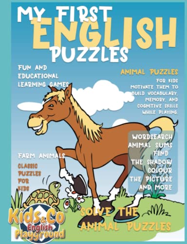 Stock image for My First English Puzzles: Farm Animals (Italian Edition) for sale by Books Unplugged