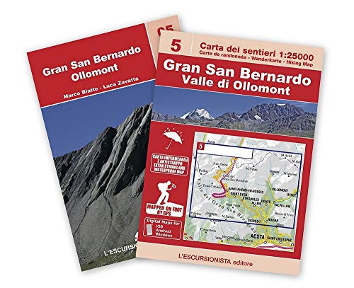 Beispielbild fr Gran San Bernardo, valle di Ollomont. Con cartina 1:250.000. Ediz. multilingue zum Verkauf von libreriauniversitaria.it